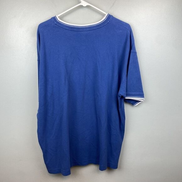 Vintage Warner Bros Shirt Mens 2XL Blue Marvin Martian Taz Looney Tunes 90s - Picture 7 of 12